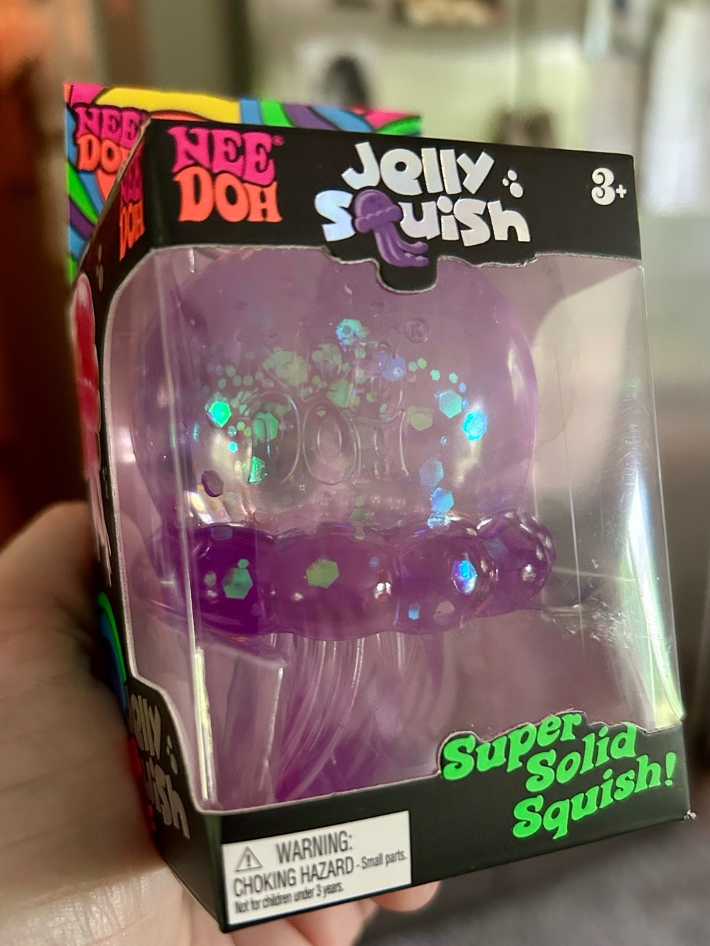 Needoh Jelly Squish Purple Jellyfish Sensory Toy